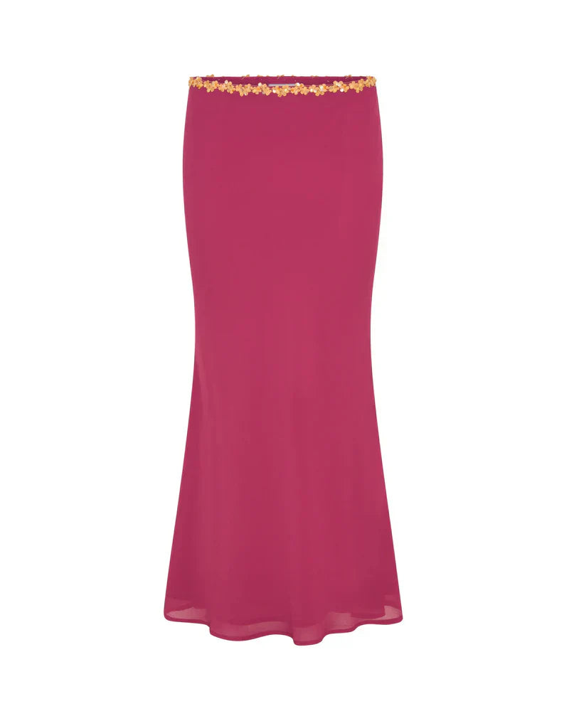 Women's Two Piece Co-ord Crop Top and Skirt Set