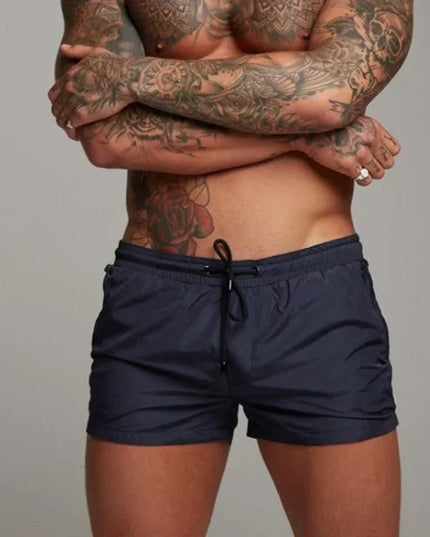 Men's Athletic Swim Shorts with Zippered Pockets