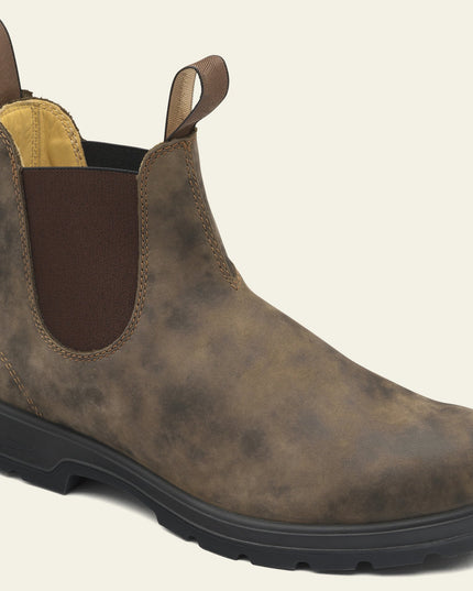 Men's Chunky-Sole Chelsea Boots with Elastic Sides