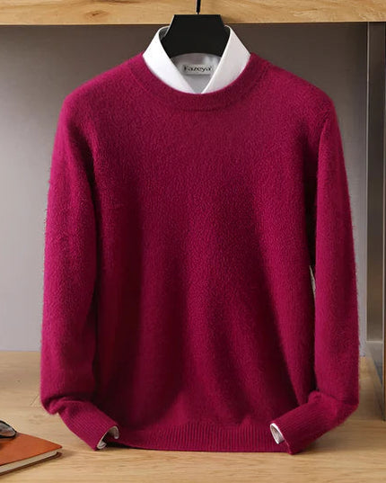 Men's Crewneck Pullover with a Round Neck