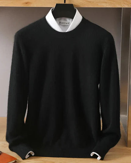 Men's Crewneck Pullover with a Round Neck