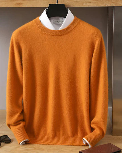 Men's Crewneck Pullover with a Round Neck