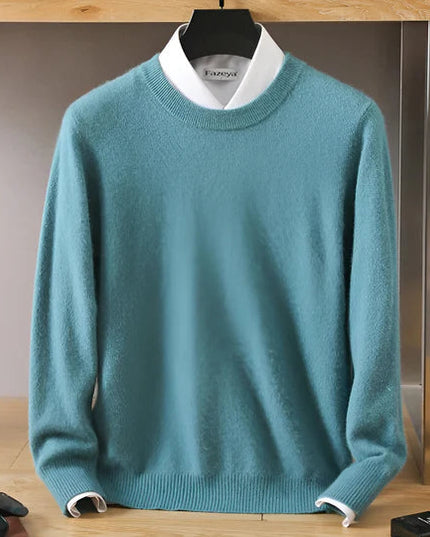 Men's Crewneck Pullover with a Round Neck