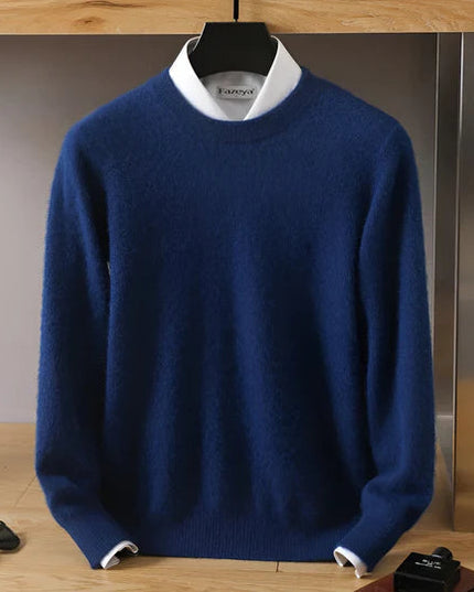 Men's Crewneck Pullover with a Round Neck