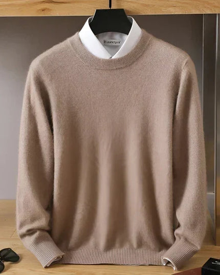 Men's Crewneck Pullover with a Round Neck
