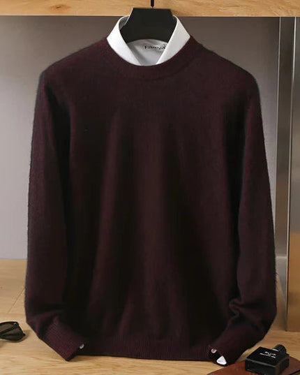 Men's Crewneck Pullover with a Round Neck