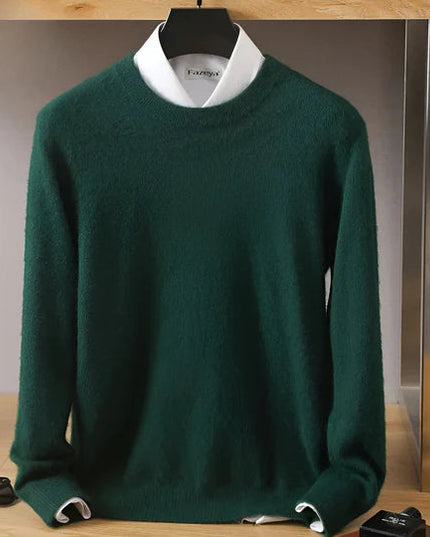 Men's Crewneck Pullover with a Round Neck