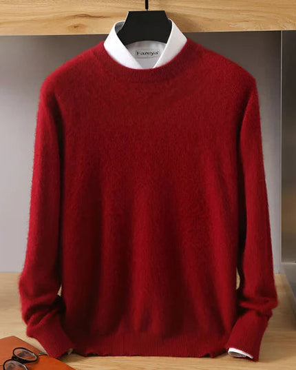 Men's Crewneck Pullover with a Round Neck