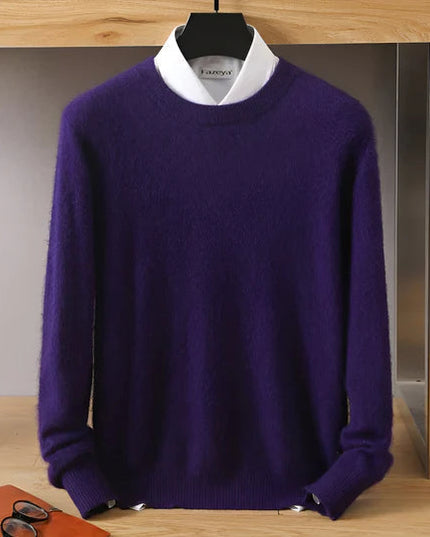 Men's Crewneck Pullover with a Round Neck