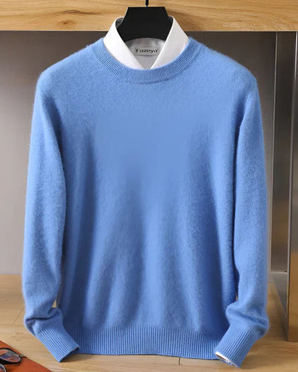 Men's Crewneck Pullover with a Round Neck