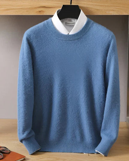 Men's Crewneck Pullover with a Round Neck