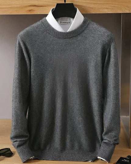 Men's Crewneck Pullover with a Round Neck
