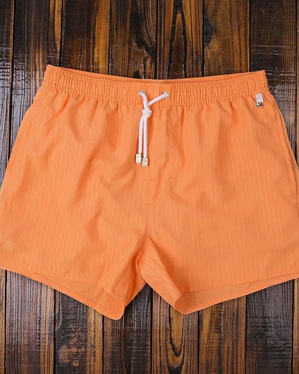 Men's Drawstring Swim Shorts in a Vertical Stripe