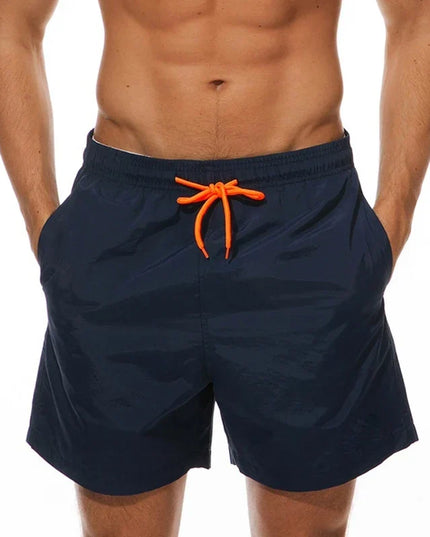 Men's Drawstring Swim Shorts with an Elastic Waistband