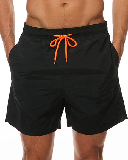 Men's Drawstring Swim Shorts with an Elastic Waistband