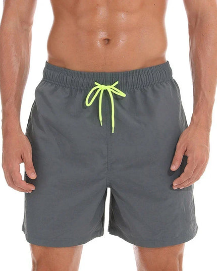 Men's Drawstring Swim Shorts with an Elastic Waistband