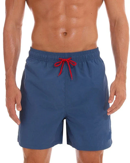 Men's Drawstring Swim Shorts with an Elastic Waistband