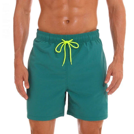Men's Drawstring Swim Shorts with an Elastic Waistband