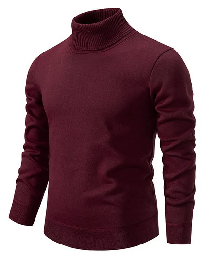 Men's Fine Knit Turtleneck Sweater