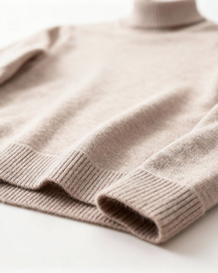 Men's Fine Knit Turtleneck Sweater