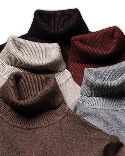 Men's Fine Knit Turtleneck Sweater