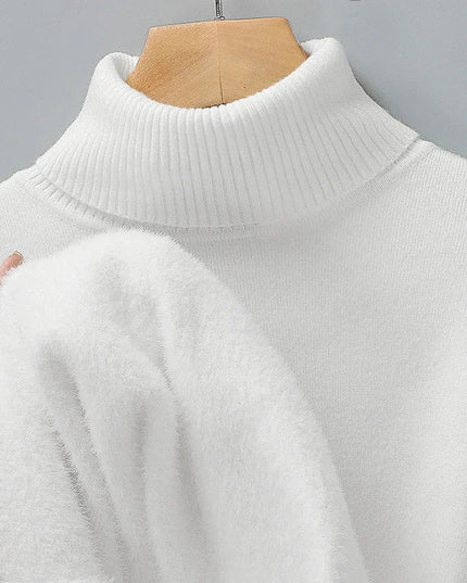Men's Fine Knit Turtleneck Sweater for Layering