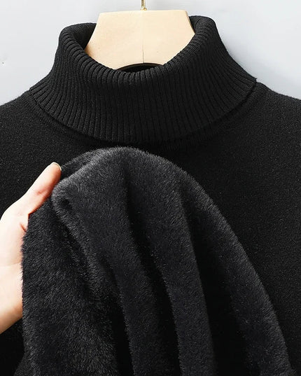 Men's Fine Knit Turtleneck Sweater for Layering