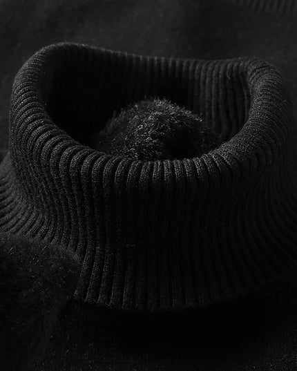 Men's Fine Knit Turtleneck Sweater for Layering