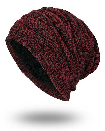 Men's Fleece-Lined Beanie in a Ribbed Knit