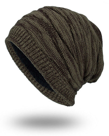 Men's Fleece-Lined Beanie in a Ribbed Knit