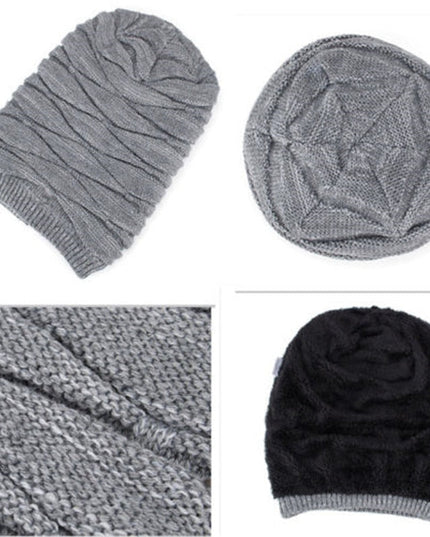Men's Fleece-Lined Beanie in a Ribbed Knit