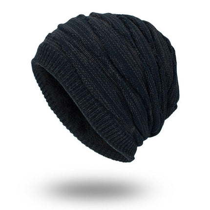 Men's Fleece-Lined Beanie in a Ribbed Knit