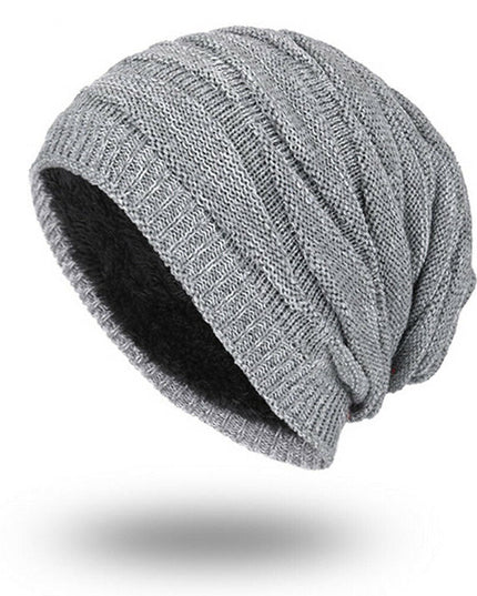 Men's Fleece-Lined Beanie in a Ribbed Knit