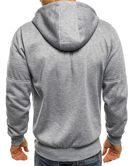 Men's Full-Zip Hooded Sweatshirt Casual Zip Hoodie