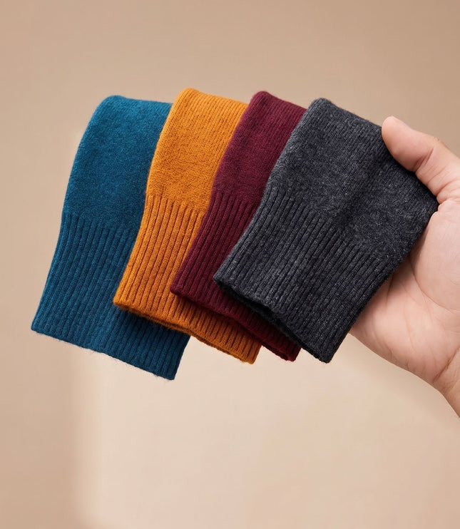 Men's Half-Zip Stand Collar Knit Pullover Sweater