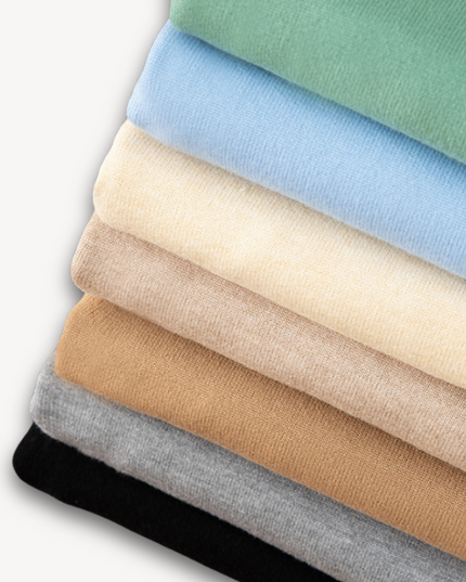 Men's Layering Sweater with a V-Neck and Ribbed Trim