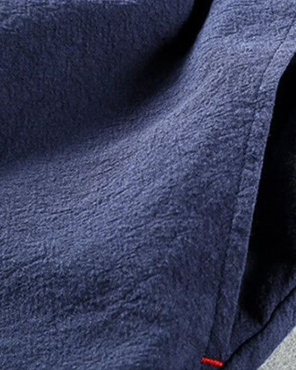 Men's Linen-Look Shorts with an Elastic Waist