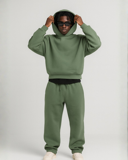 Men's Matching Hoodie and Jogger Fleece Set