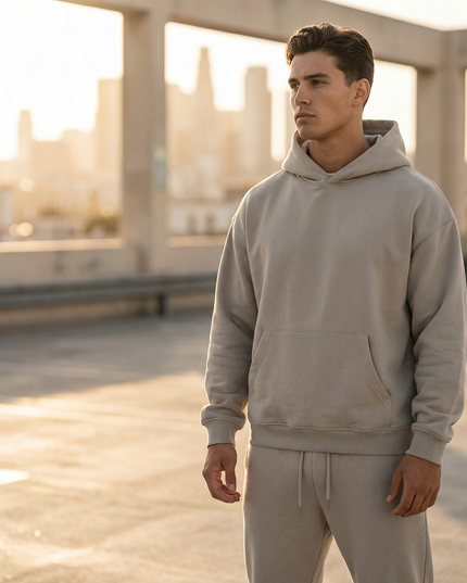 Men's Matching Hoodie and Jogger Fleece Set