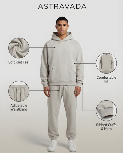 Men's Matching Hoodie and Jogger Fleece Set