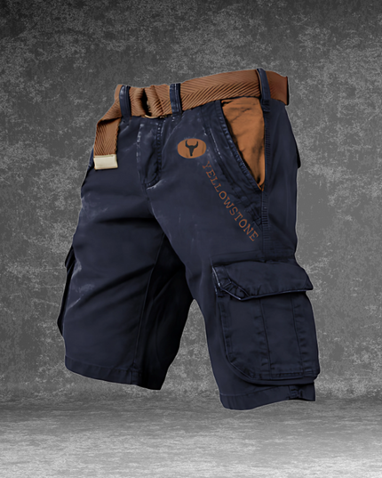 Men's Multi-Pocket Cargo Shorts in a Straight Leg