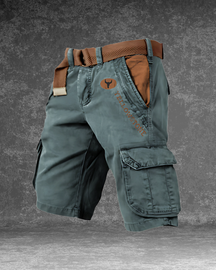 Men's Multi-Pocket Cargo Shorts in a Straight Leg