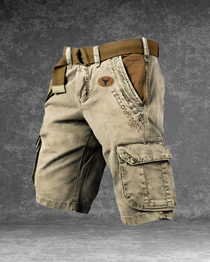 Men's Multi-Pocket Cargo Shorts in a Straight Leg