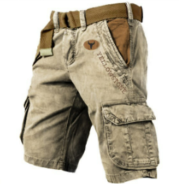 Men's Multi-Pocket Cargo Shorts in a Straight Leg