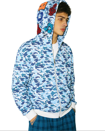 Men's Pointed-Hood Hoodie with Patch Details