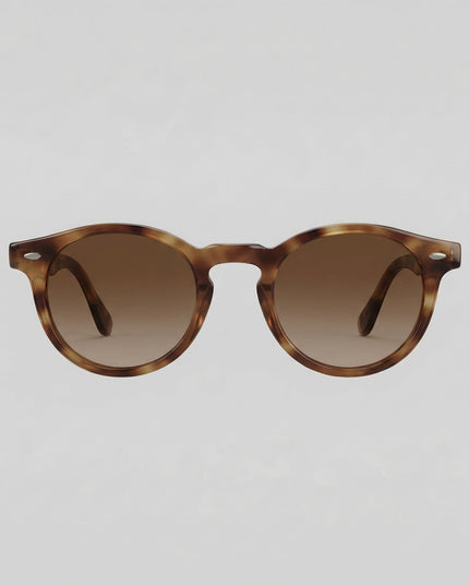 Men's Polarized Sunglasses with a Classic Round Frame