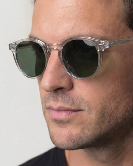 Men's Polarized Sunglasses with a Classic Round Frame