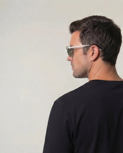 Men's Polarized Sunglasses with a Classic Round Frame