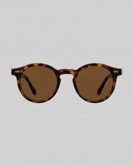 Men's Polarized Sunglasses with a Classic Round Frame