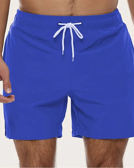 Men's Quick-Dry Swim Shorts with an Elastic Waistband